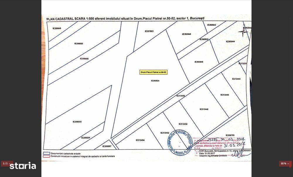 "Teren intravilan 2.199 mp | Sisești – Sector 1 | Stejarii – Băneasa"