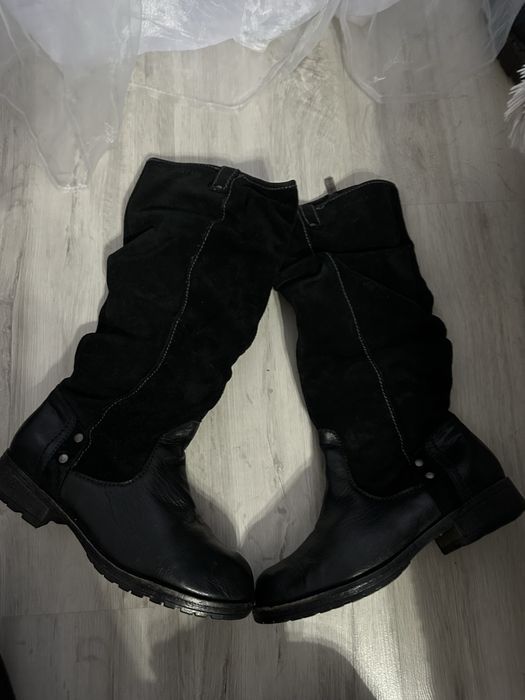 Cizme piele naturala imblanite