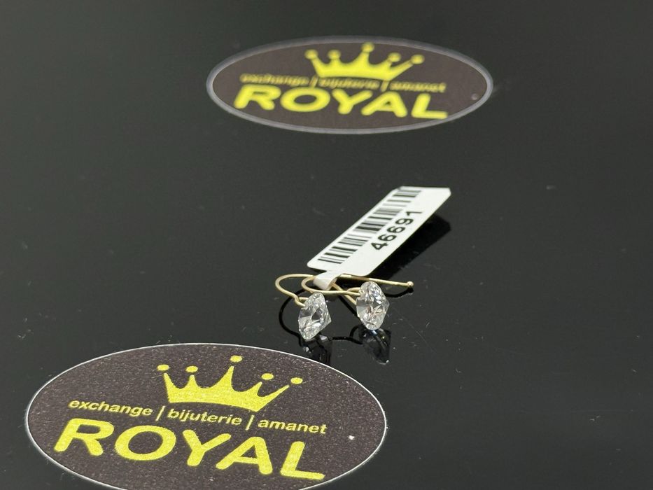 Bijuteria Royal : Cercei AUR NOU 14K / 0.77 GR
