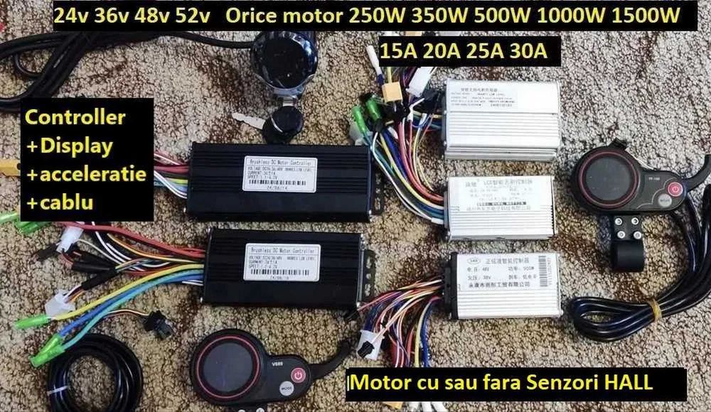Controller 20A + Display Ecran 36v 48v 52 +acceleratie Motor Trotineta