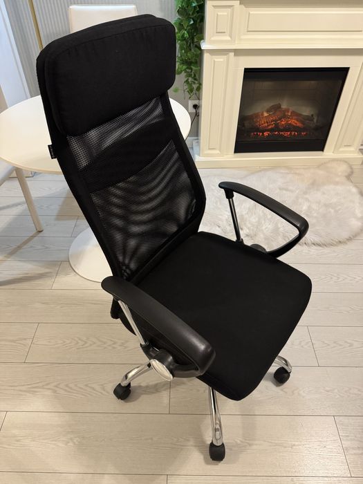 Scaun de birou Fotoliu de birou negru premium