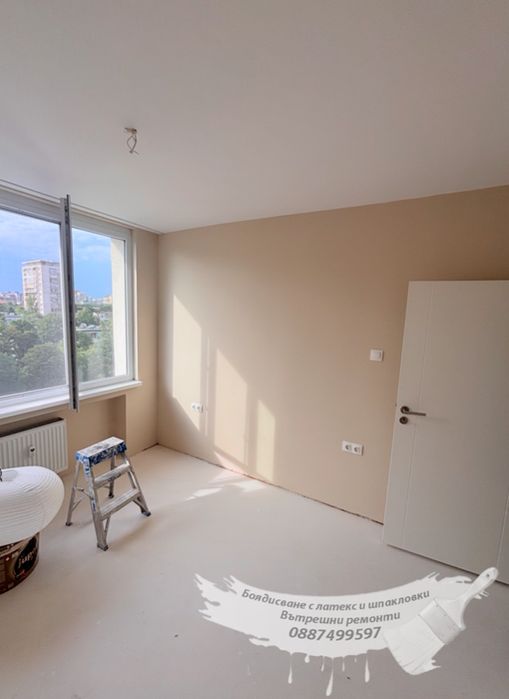 Вътрешни ремонти до ключ шпакловка боя паркет дограма