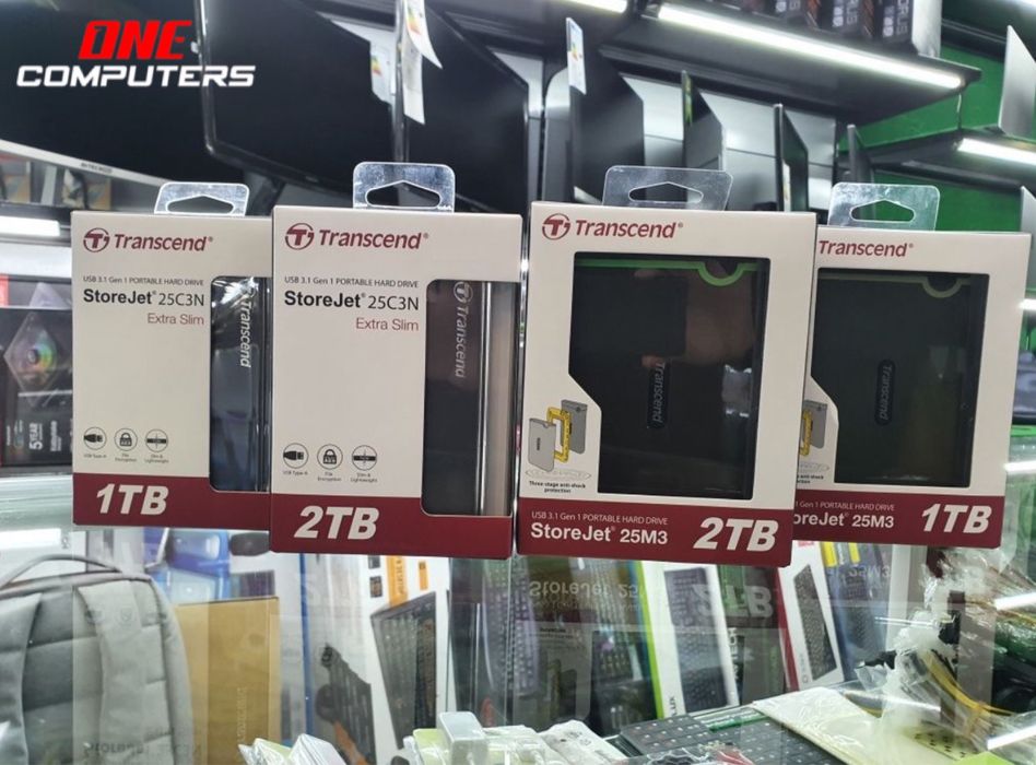 Transcend USB HDD Жёсткий диск 1 2 4 Tb (Форма оплаты ЛЮБАЯ)