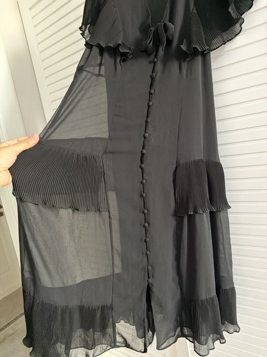 Платье черное шифоновое