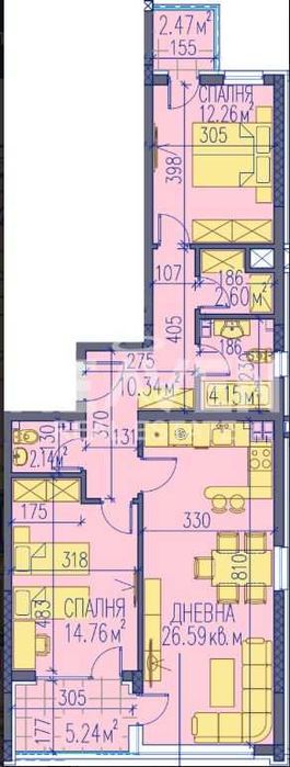 Продава се Тристаен апартамент в Пловдив, Център - 117 кв.м за 1189 €/кв.м - Снимка #1
