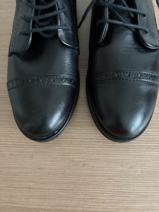 Botine piele naturală 39 tip Oxford