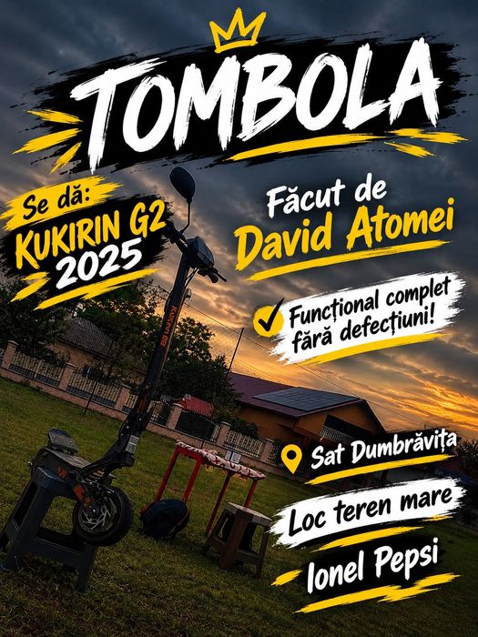 Vac o tombolă cu o trotineta