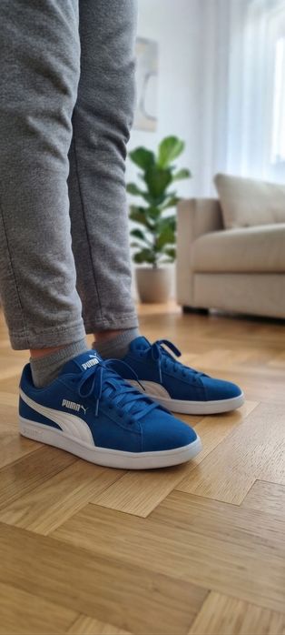 Adidași Puma Smash 3.0 SD Jr, originali, piele întoarsă, mărime 35.5 – NOI