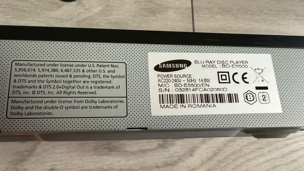 Blu Ray 3D Samsung BD-E5500