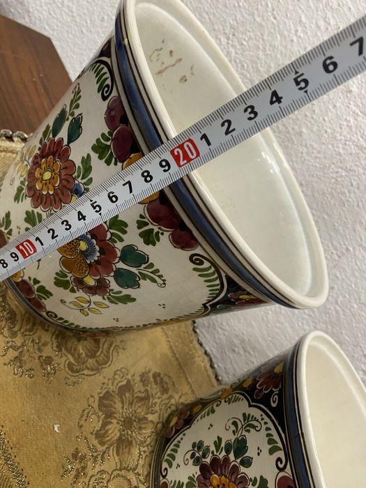 Холандски порцеланови кашпи на делфт кашпа - саксия