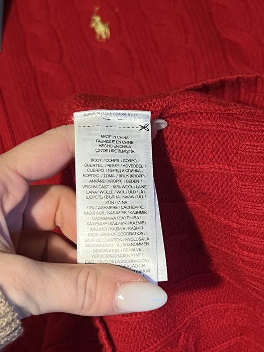 Hanorac dama RL KNIT lana si cashmir