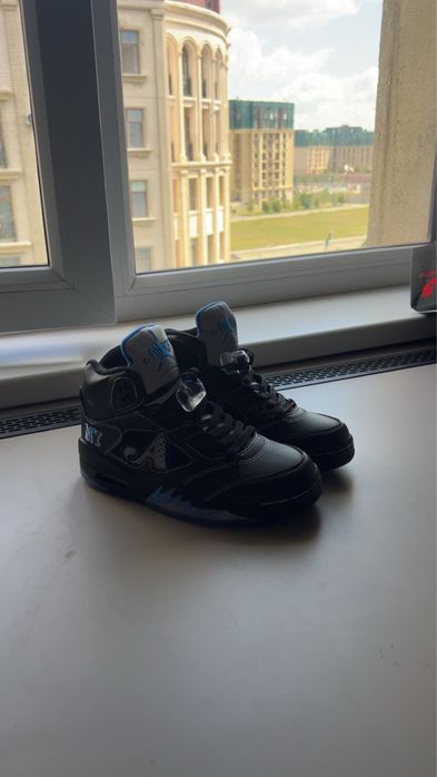 Кроссовки Nike Air Jordan 5 Retro x Awake NY Black (Новые, 36р)