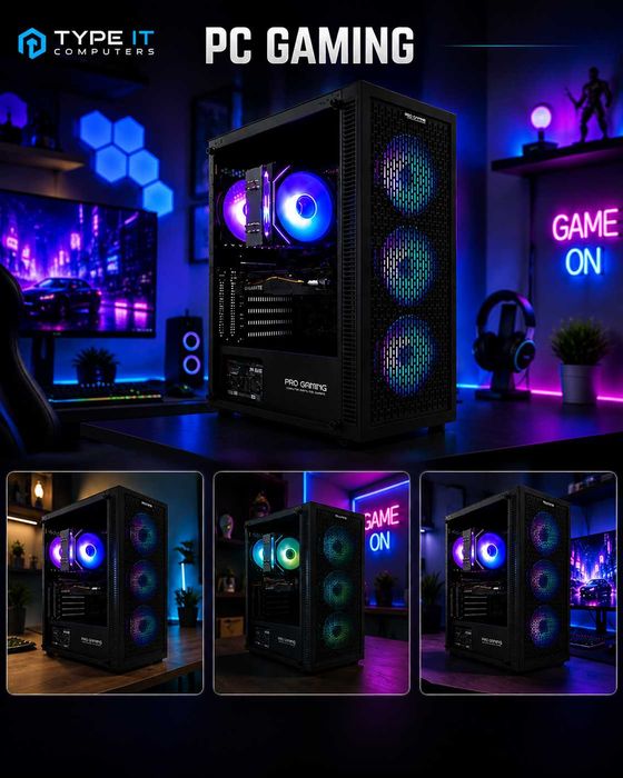 Calculator Gaming Ryzen 5500, 32GB DDR4, RTX 3060 12GB DDR6, 512 Nvme