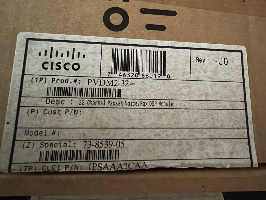 Cisco PVDM2-32 — новый модуль DSP (Voice DSP Module)