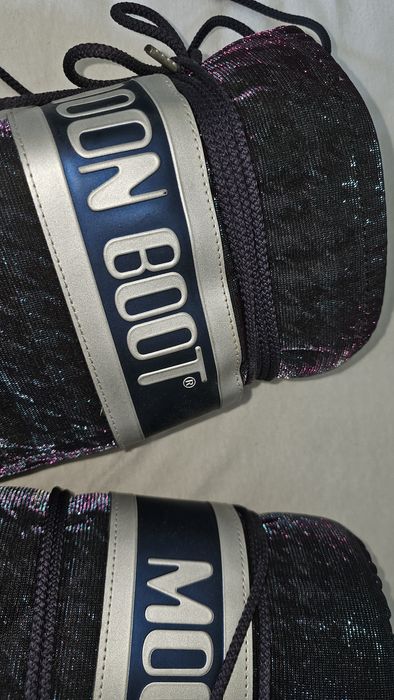 Moon Boot - Apreschiuri cu insertii de fire stralucitoare, Multicolor