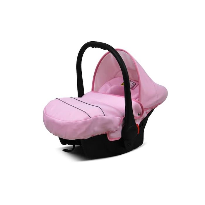 Carucior bebelusi 3in1 BabyLUX COLORLUX WHITE ,scaun auto,roz/alb.