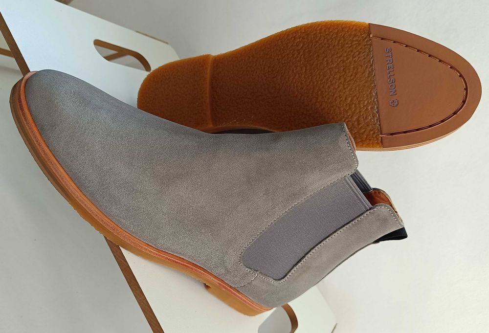 Ghete chelsea 40 41 42 43 premium Strellson NOI piele naturala moale