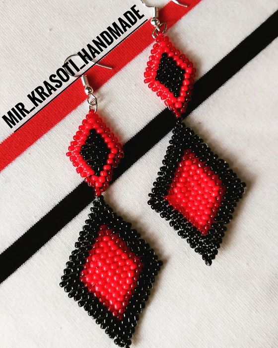 Серьги ,браслеты ручной работы