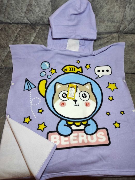 Полотенце пончо детское