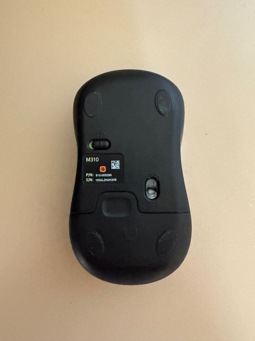 Logitech M310 mouse laser 1000dpi gri (negru-argintiu)