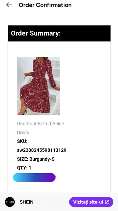 Rochie Shein Mărimea S