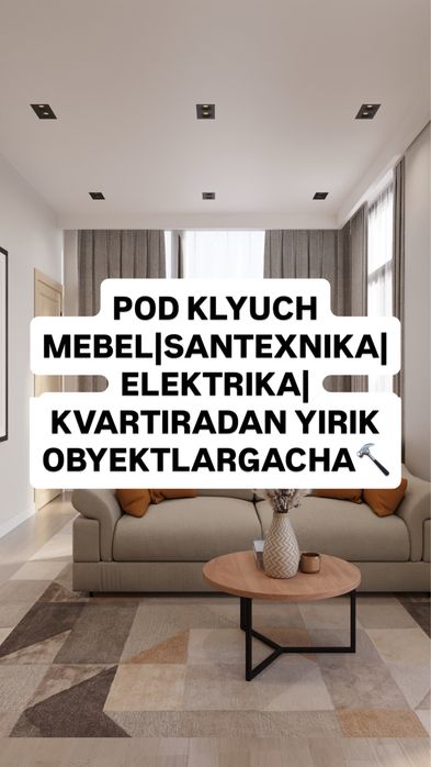 Premium sifat va qulay narxlarda o’zimizdan yoki chet eldan mebel