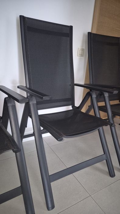 Vand set scaune reglabile LOMMA negre