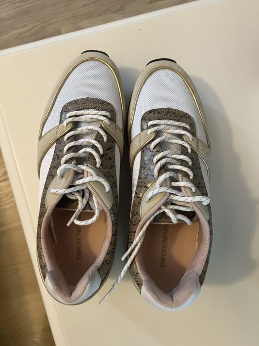 EMPORIO ARMANI,Pantofi sport cu talpa wedge