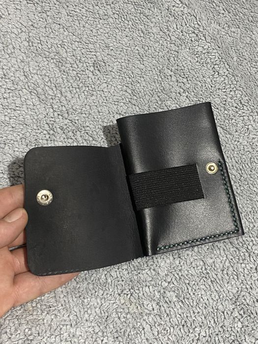 Portofel din piele negru marca ELAN