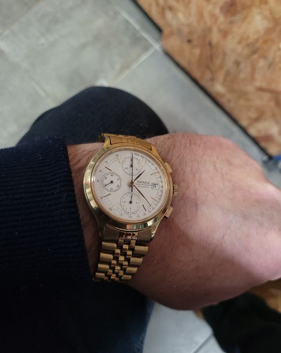 Ceas placat aur valjoux 7750 Kienzle Germany vintage