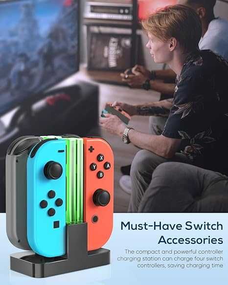FYOUNG Докинг станция за зареждане за Switch и за Switch OLED
