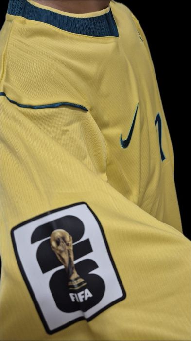 Tricou fotbal Brazilia Vini Jr cupa mondiala mărime XL
