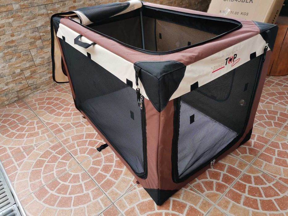 Cutie de transport pt. caini KARLIE Smart Top De LUXE, XL, 106x71x69cm