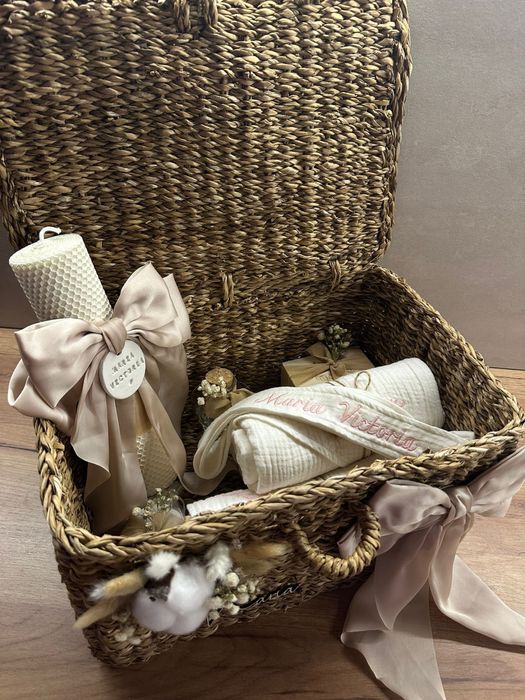 Trusou botez premium personalizat – set complet bebe