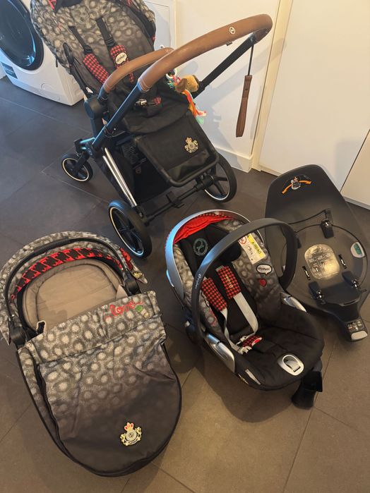 Carucior Cybex Priam 3in1 cu Landou, Scoica Auto și Baza ISOFIX