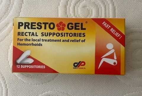 Продавам Престо гел(Presto Gel)  за хемороиди и анални фисури  -   крем и свещички