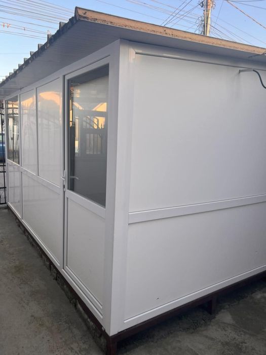 Spatiu modular termopan 3,5 m x 5m-podea metalica, acoperis, tot i