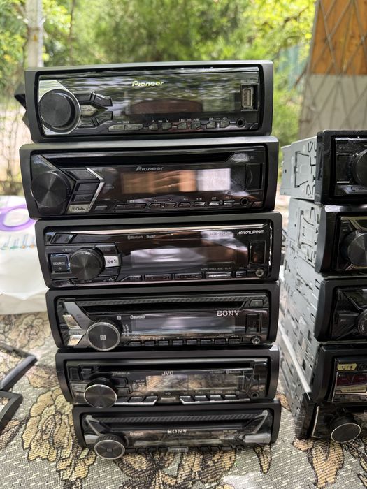 CD за кола Pioneer, Sony, Alpine и JVC – Bluetooth, USB, AUX – Работещи