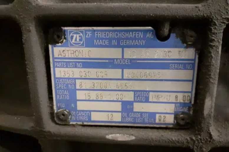 Cutie de viteze 12AS2130TD pentru MAN - Piese de schimb MAN