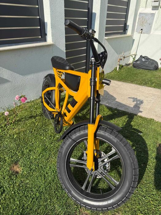 Bicicleta electrica Mangosteen Chopper FT03 50km/h, fara permis