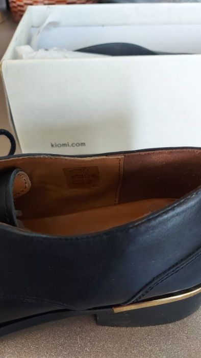 Черни ежедневни обувки от естествена кожа 41 н.