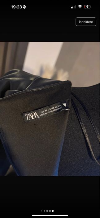 Rochie mini Zara piele