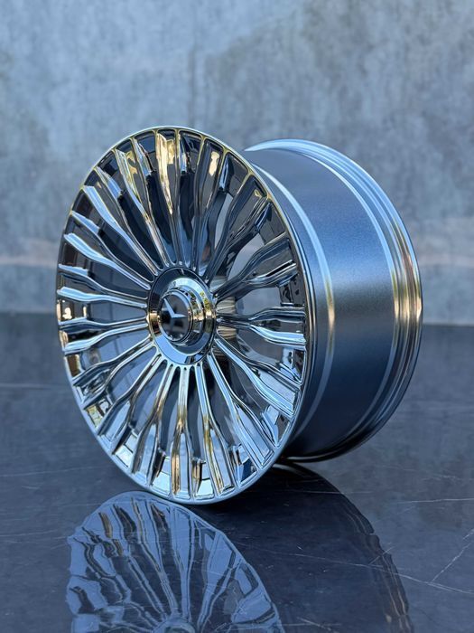 Jante Roti Mercedes Maybach R20 5x112 Chrome S Class E Class C Class CLS CLA CL SL ML GLA GLC GLK GLE GL W222 W221 W223 W216 W220 W212 W213 Aliaj Nou