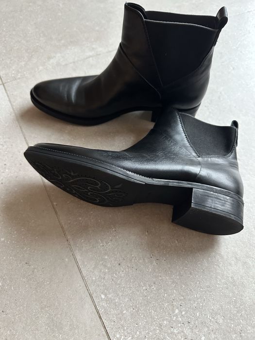 Botine Geox 42 negre, noi, piele naturala