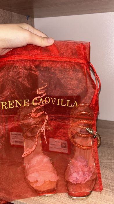 Sandale Renee Caovilla serpent gold