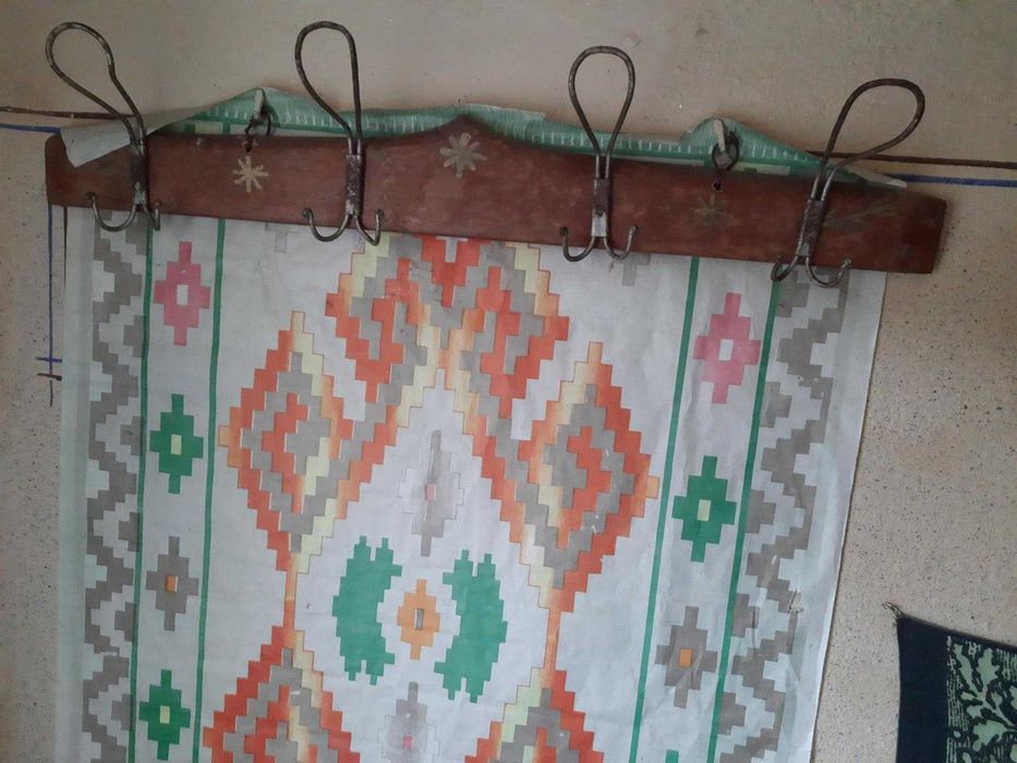 Elemente componente razboi de tesaut facute artizanal. Prahova anii 60