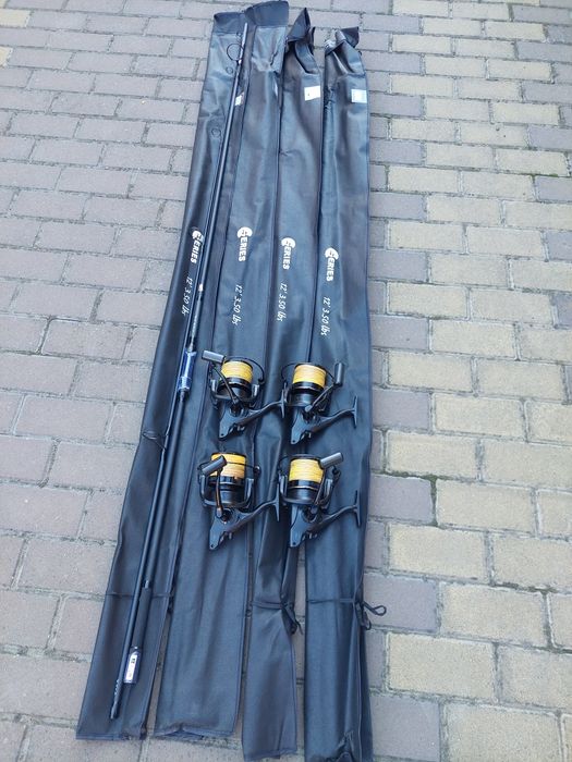 Set crap prologic, 4 mulinete element fd 7000xd, 4 lansete c series 3.60m 3,5lb