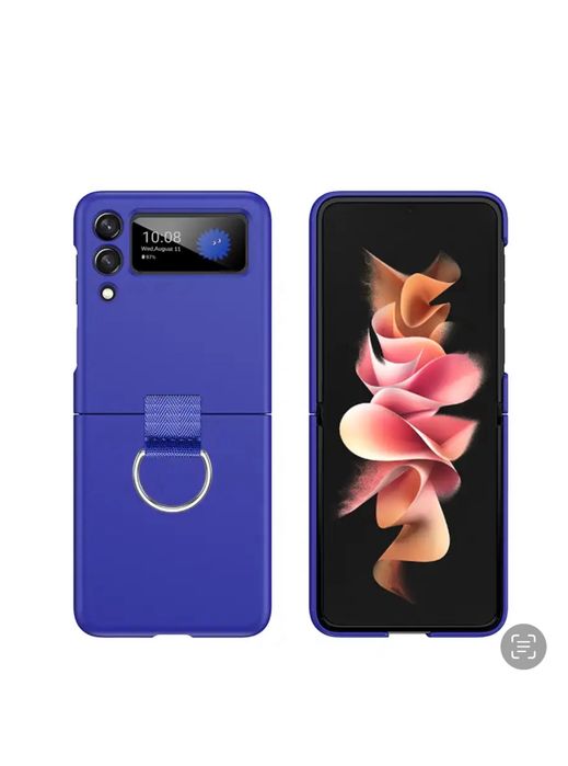 Samsung Z FLIP 3 4 5 6 7 7 FE Husa Slim Din Plastic cu Inel Squad Case