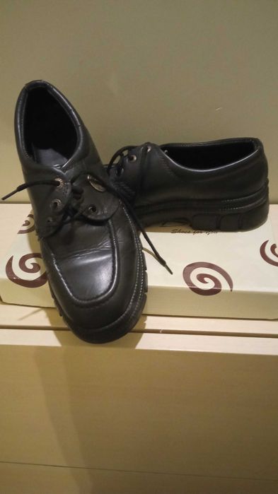 Италиански мъжки обувки естествена кожа №40