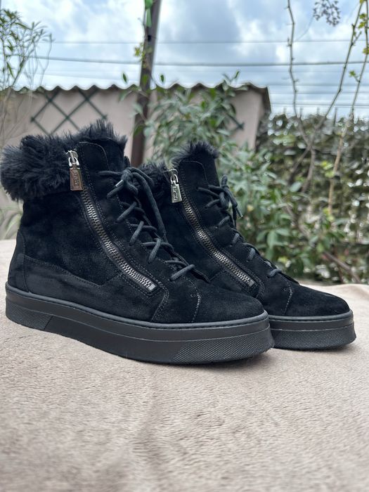 Ghete piele IL PASSO negre 38